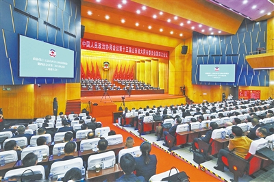 2月16日，政協(xié)第十五屆山西省大同市委員會第四次會議勝利閉幕。張占兵攝