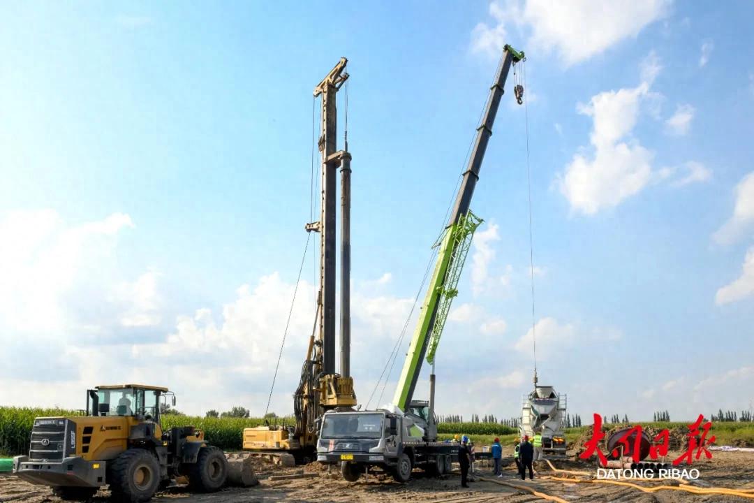 大同繞城高速陳莊至肥村段建設熱潮涌